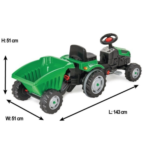 Pilsan Traktor na Pedały z Przyczepą 07-316